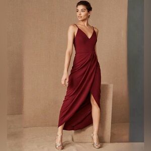 chinese dress ladies Montsand Red Beaded Lace Midi Dress main image 0